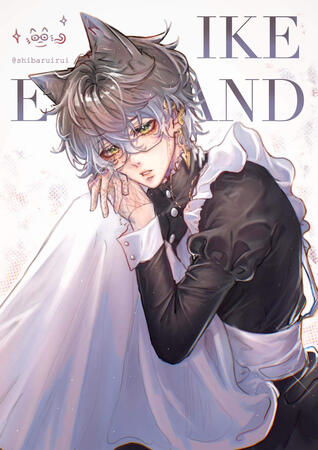 Ike Eveland in a Maid Costume from Nijisanji EN (2022)